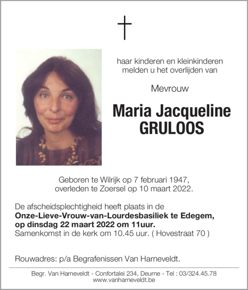 Jacqueline Gruloos