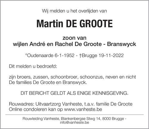 Martin De Groote