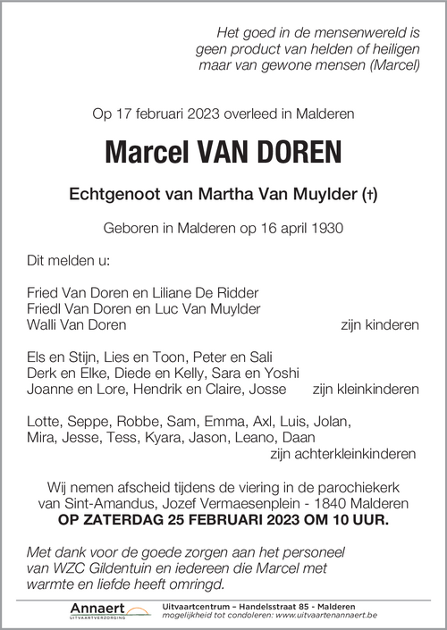 Marcel Van Doren