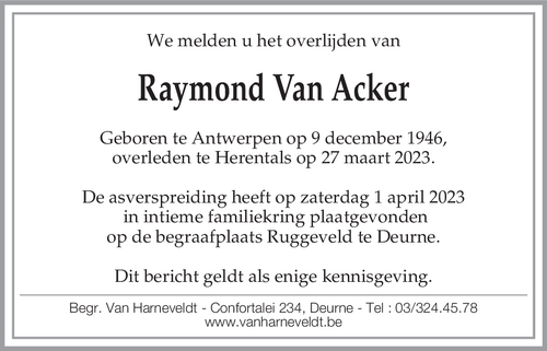 Raymond Van Acker