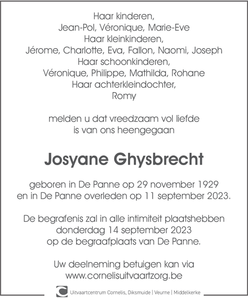 Josyane Ghysbrecht
