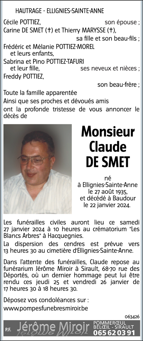 Claude De Smet
