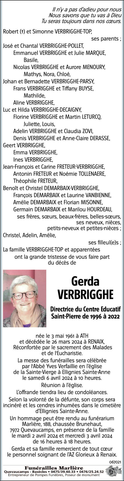 Gerda VERBRIGGHE