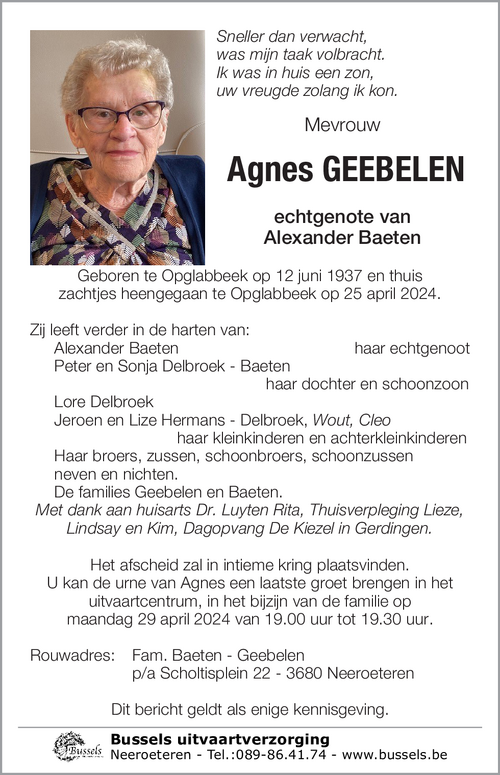 Agnes GEEBELEN