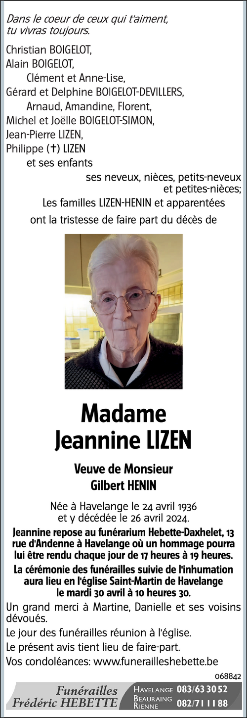 Jeannine LIZEN