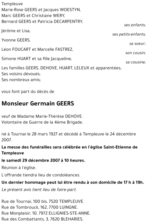 Germain GEERS