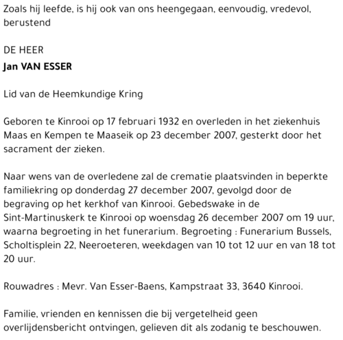 Jan Van Esser