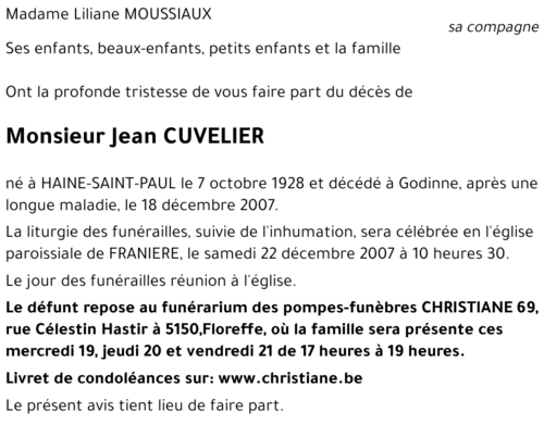 Jean CUVELIER