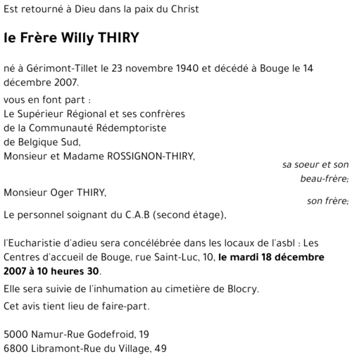 Willy THIRY