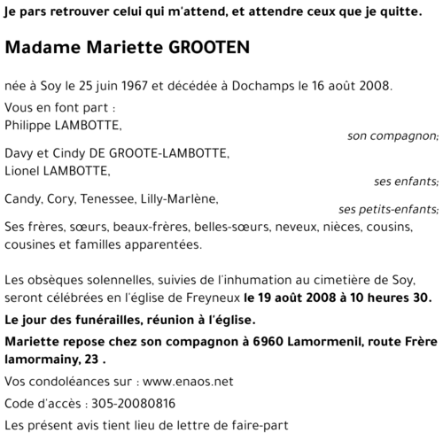 Mariette GROOTEN