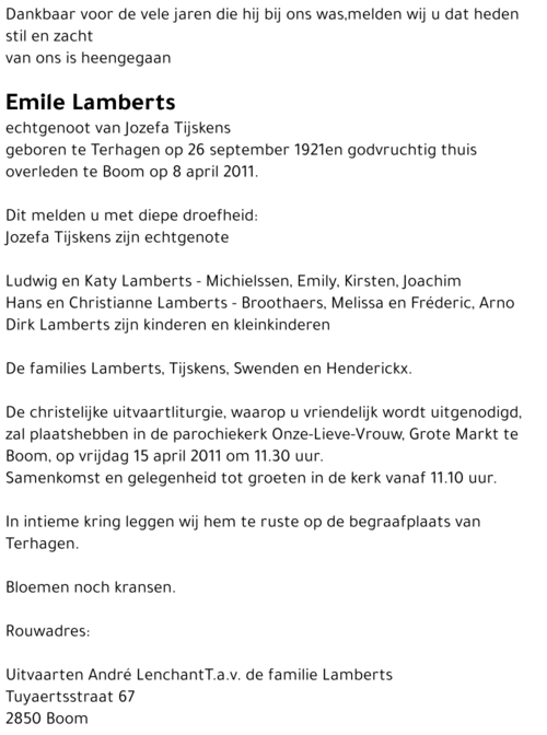 Emile Lamberts