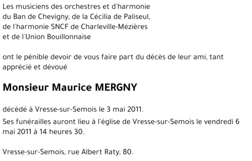 Maurice MERGNY