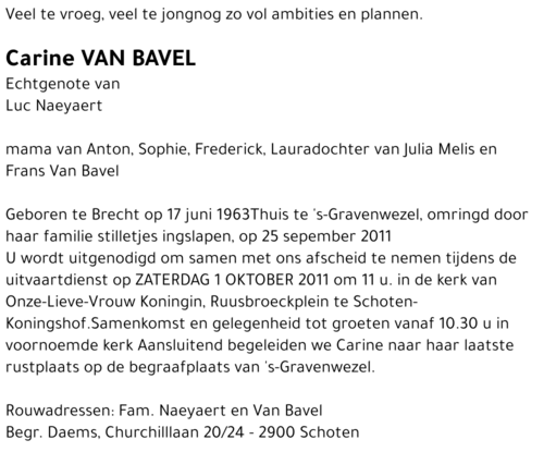 Carine Van Bavel