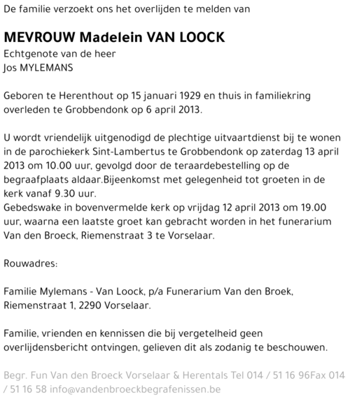 Madelein Van Loock