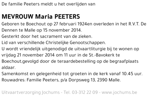 Maria Peeters