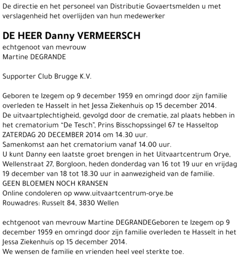 Danny Vermeersch