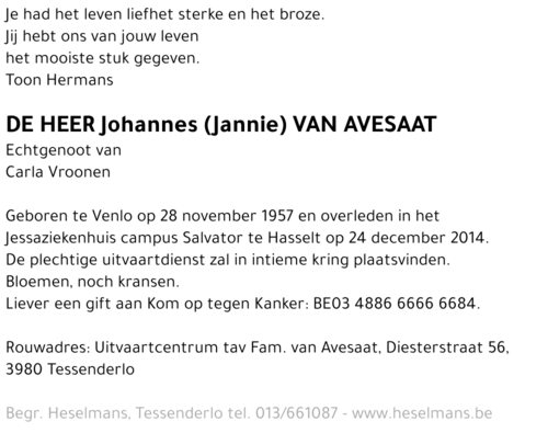 Johannes van Avesaat