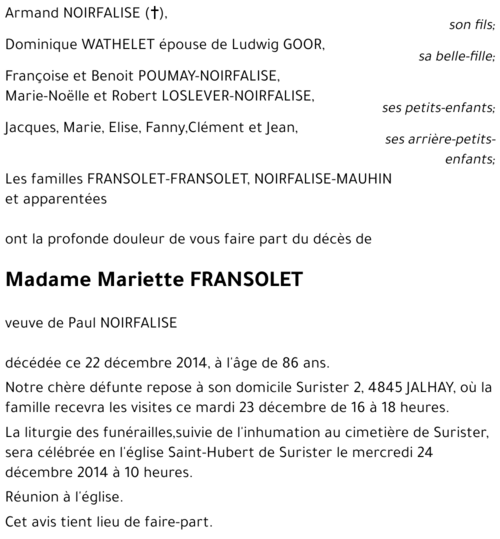 Mariette Fransolet
