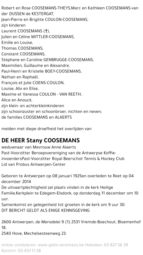 Stany Coosemans