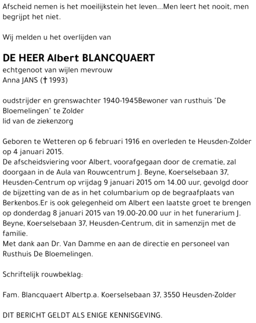 Albert Blancquaert
