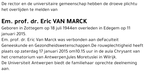 Eric Van Marck
