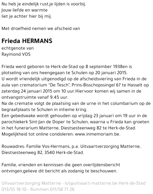 Frieda Hermans