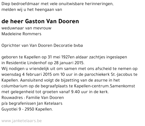 Gaston Van Dooren