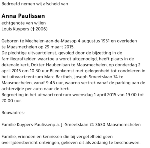Anna Paulissen