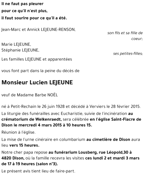 Lucien LEJEUNE