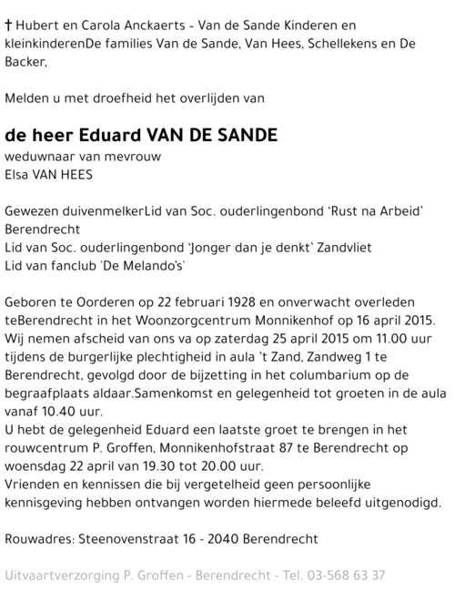 Eduard Van de Sande