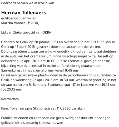 Herman Tollenaers