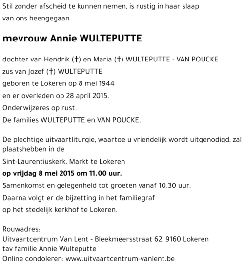 Annie WULTEPUTTE