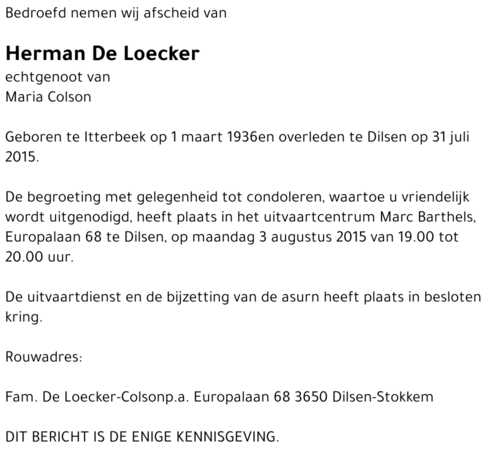 Herman De Loecker
