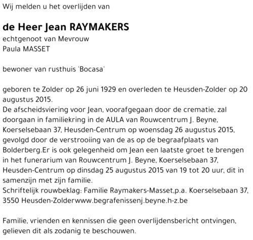 Jean Raymakers