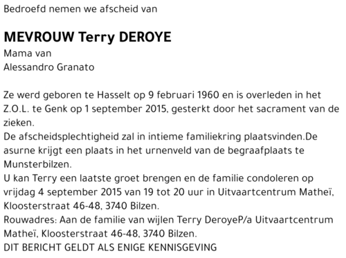 Terry DEROYE