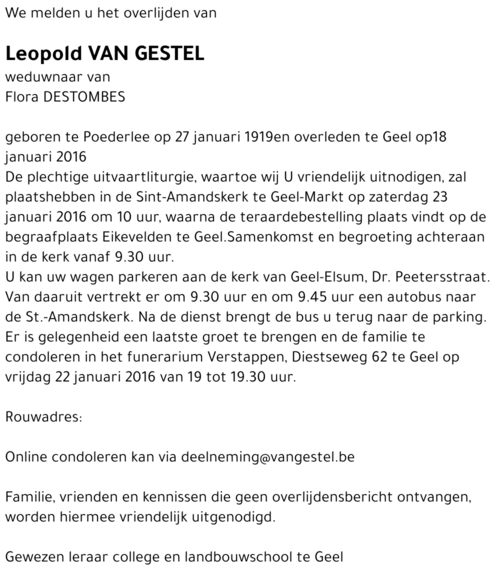 Leopold Van Gestel
