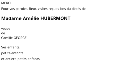 Amélie HUBERMONT