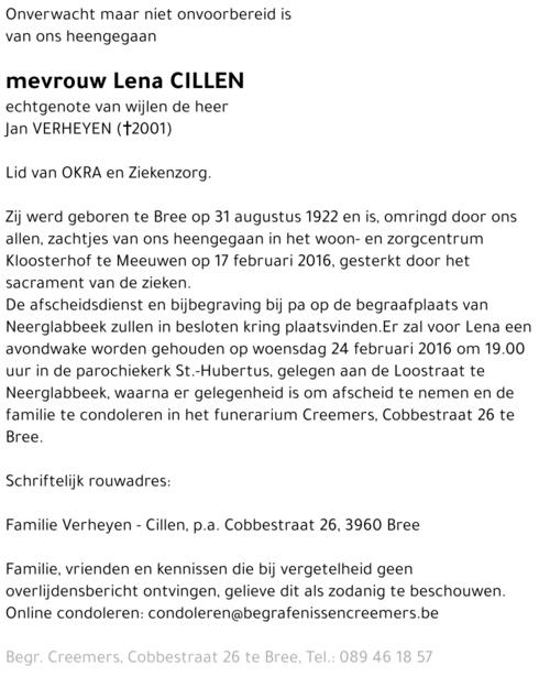 Lena Cillen