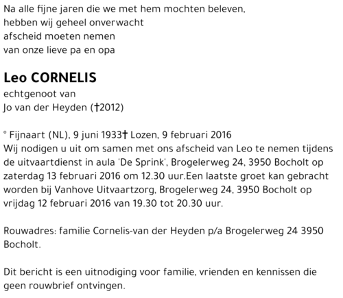 Leo Cornelis
