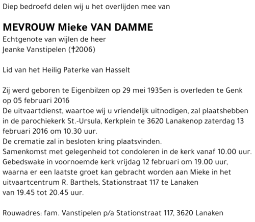 Mieke Van Damme