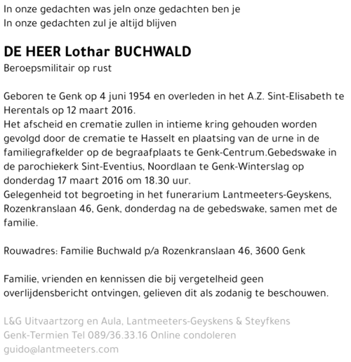 Lothar BUCHWALD