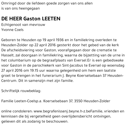 Gaston Leeten