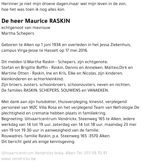 Maurice Raskin