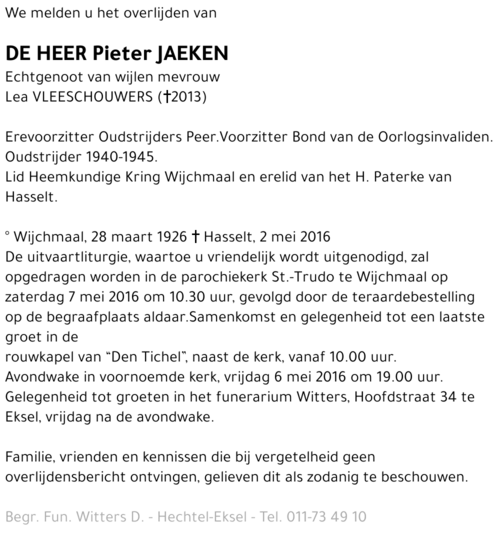 Pieter Jaeken