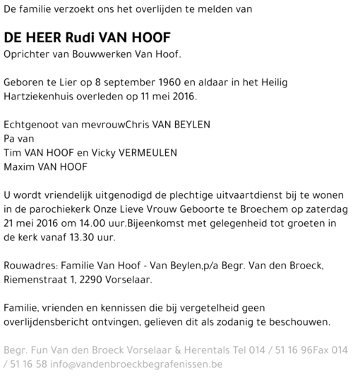 Rudi Van Hoof