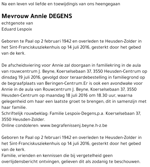 Annie Degens
