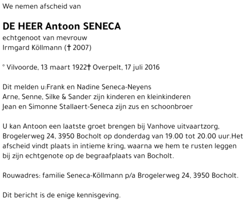 Antoon Seneca