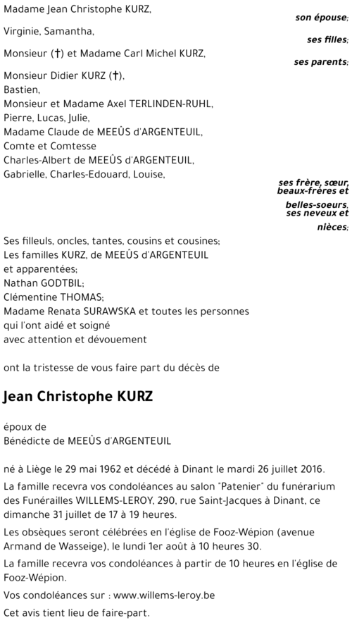Jean-Christophe KURZ