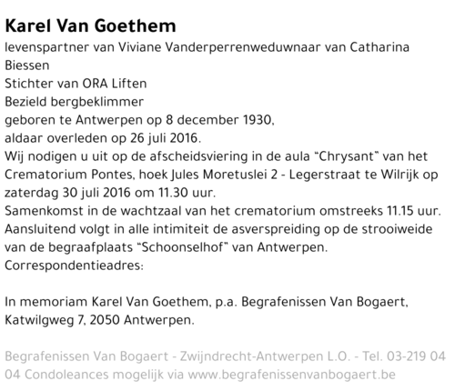 Karel Van Goethem