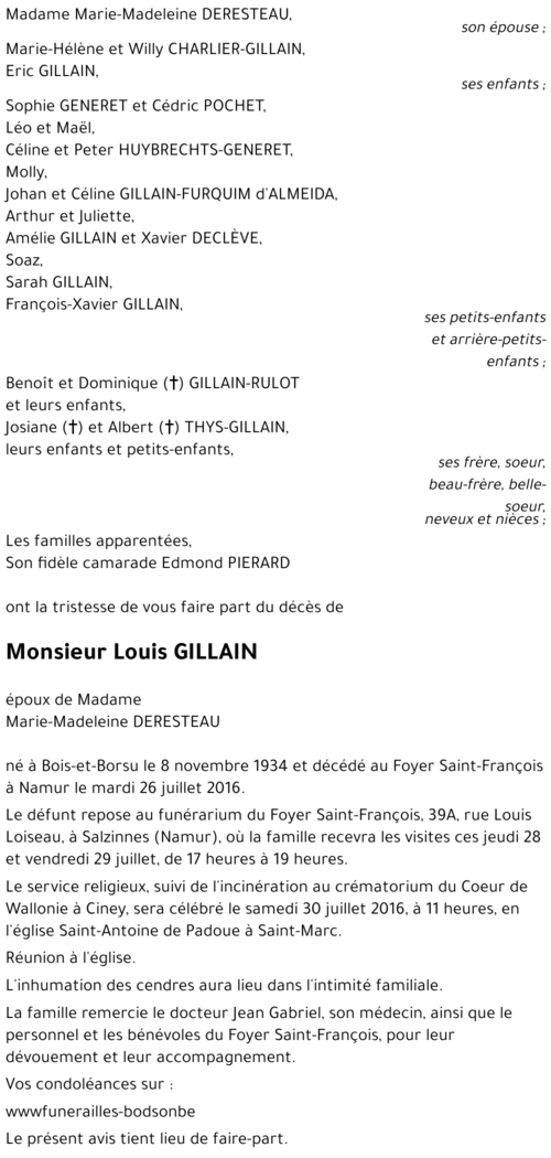 Louis GILLAIN